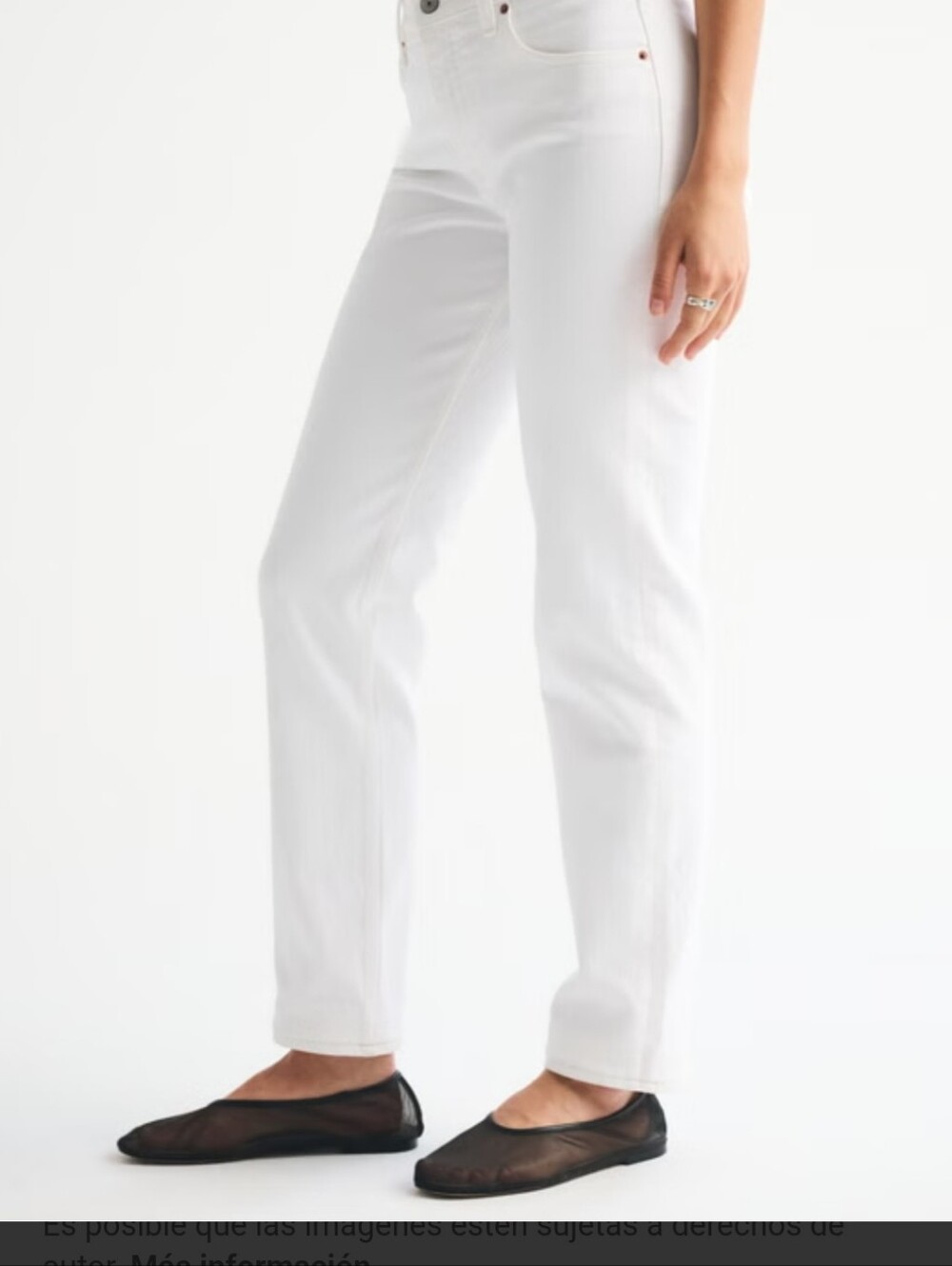 Abercrombie & Fitch Off-White Flared Jeans